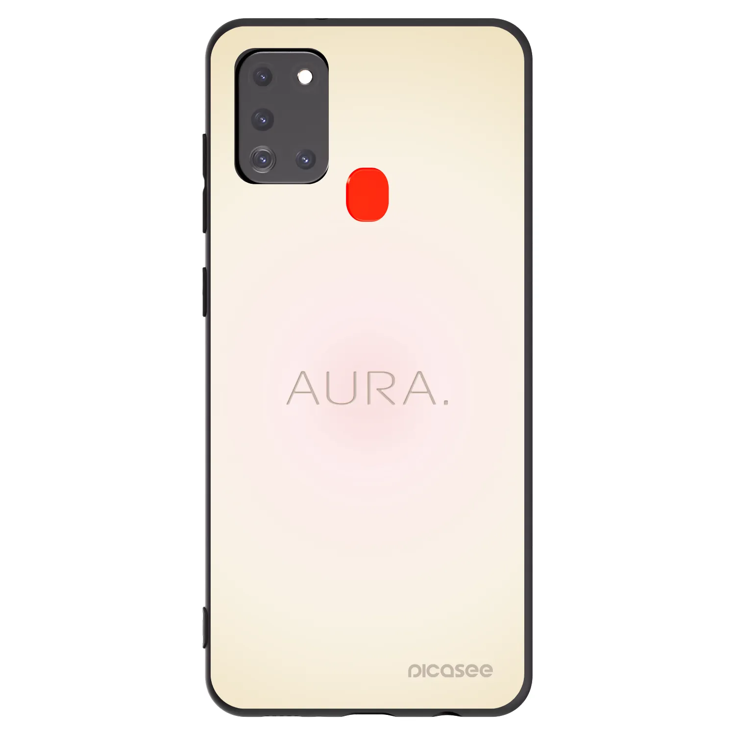 Picasee Samsung Galaxy A21s Hülle - Schwarzes Silikon - Aura