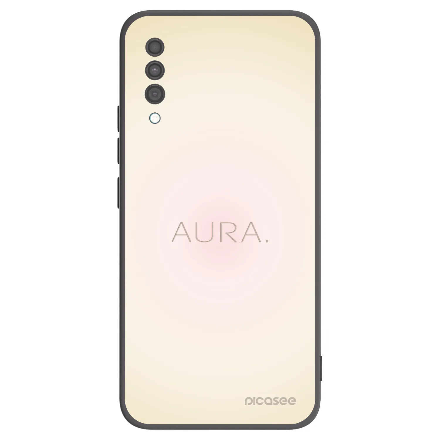 Picasee Samsung Galaxy A30s A307F Hülle - Schwarzes Silikon - Aura