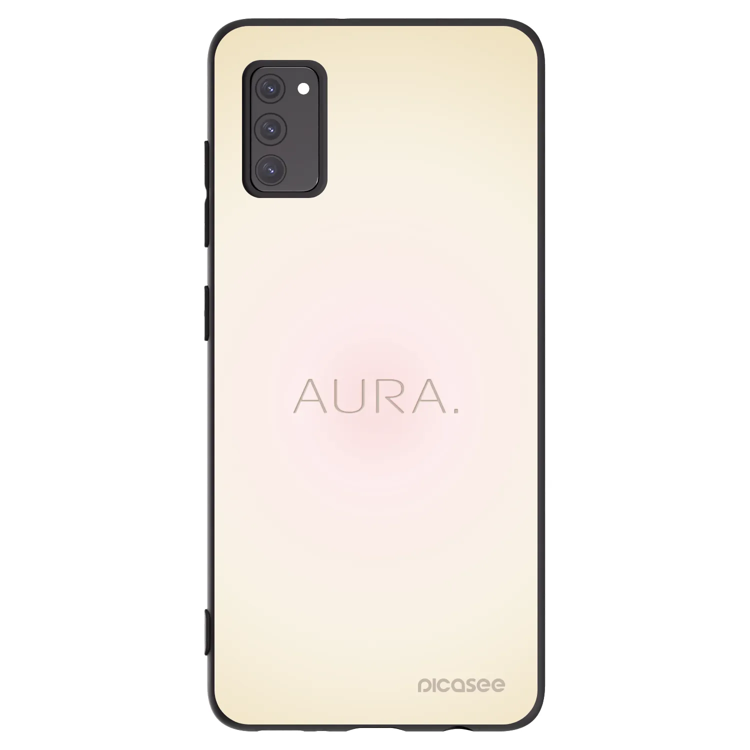 Picasee Samsung Galaxy A41 A415F Hülle - Schwarzes Silikon - Aura