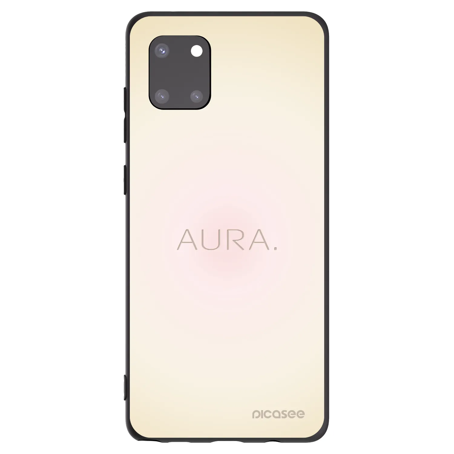 Picasee Samsung Galaxy Note 10 Lite N770F Hülle - Schwarzes Silikon - Aura