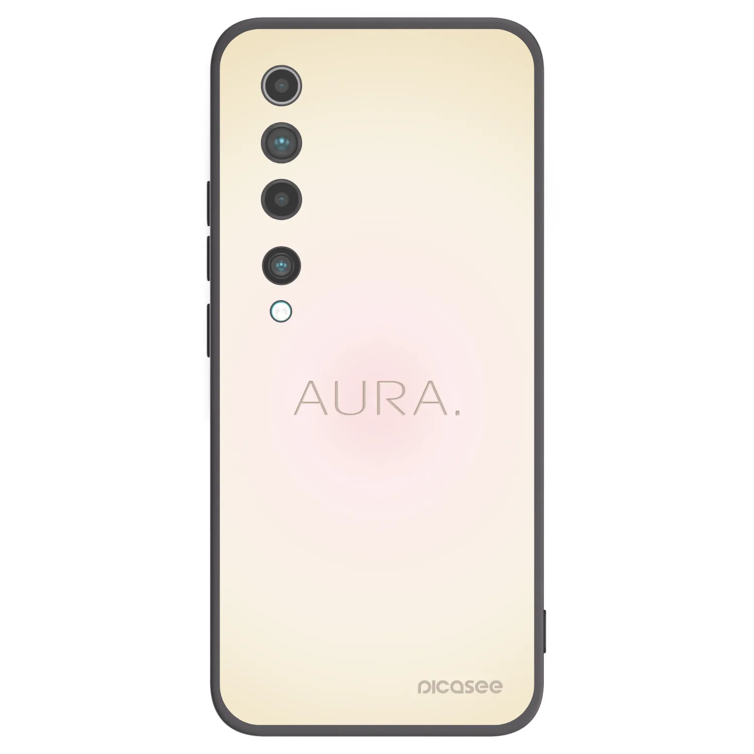 Picasee Xiaomi Mi 10 Hülle - Schwarzes Silikon - Aura