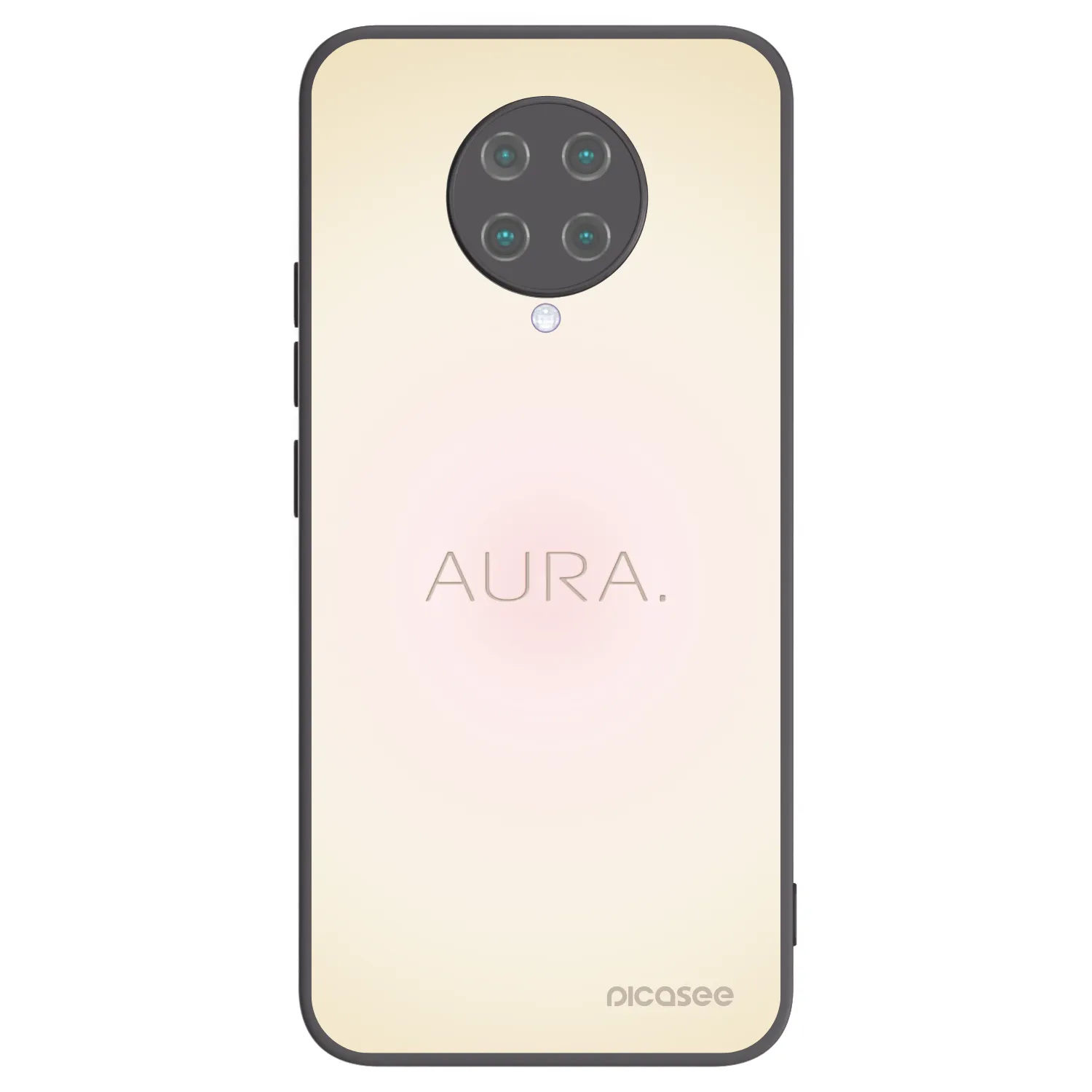Picasee Xiaomi Poco F2 Pro Hülle - Schwarzes Silikon - Aura
