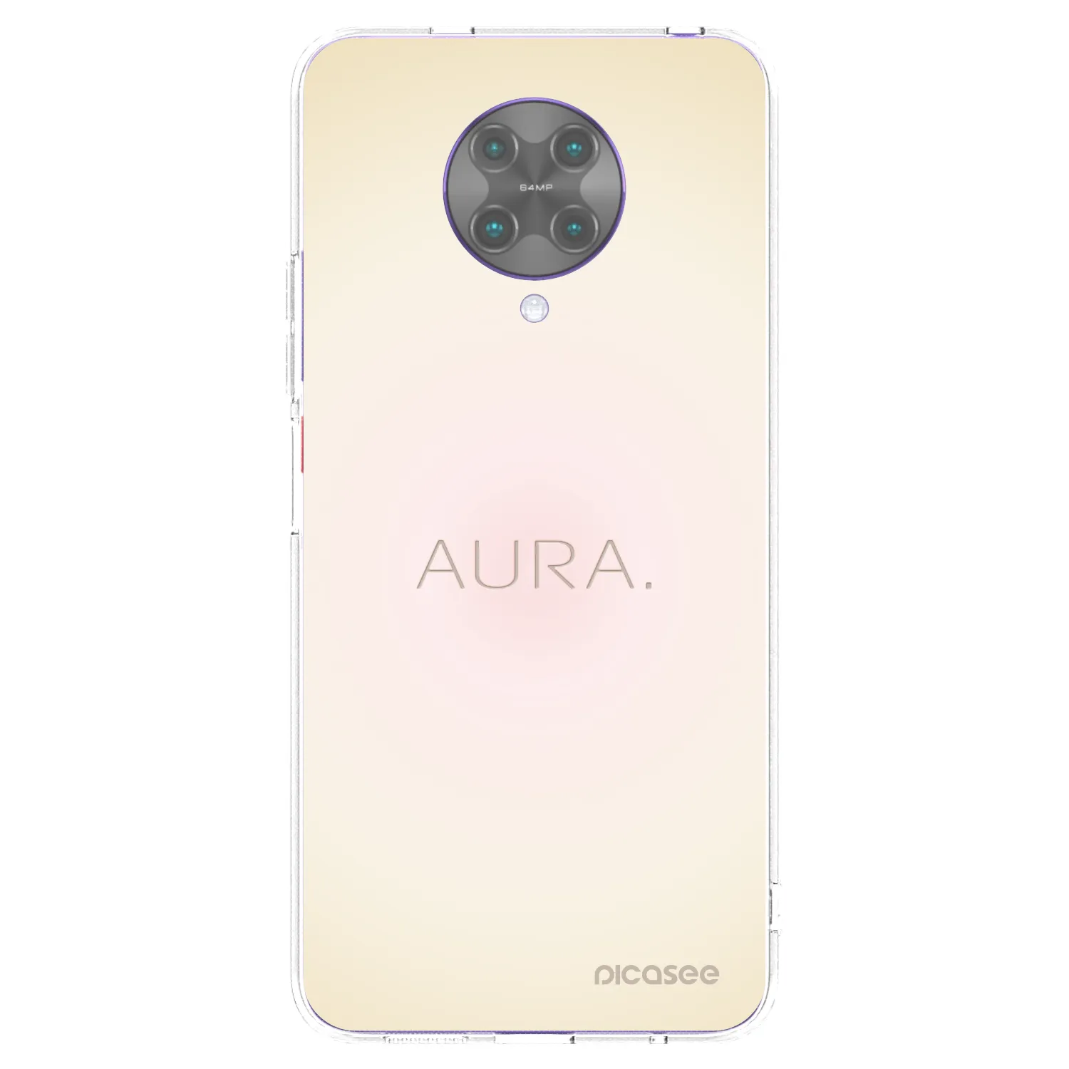 Picasee Xiaomi Poco F2 Pro Hülle - Transparentes Silikon - Aura