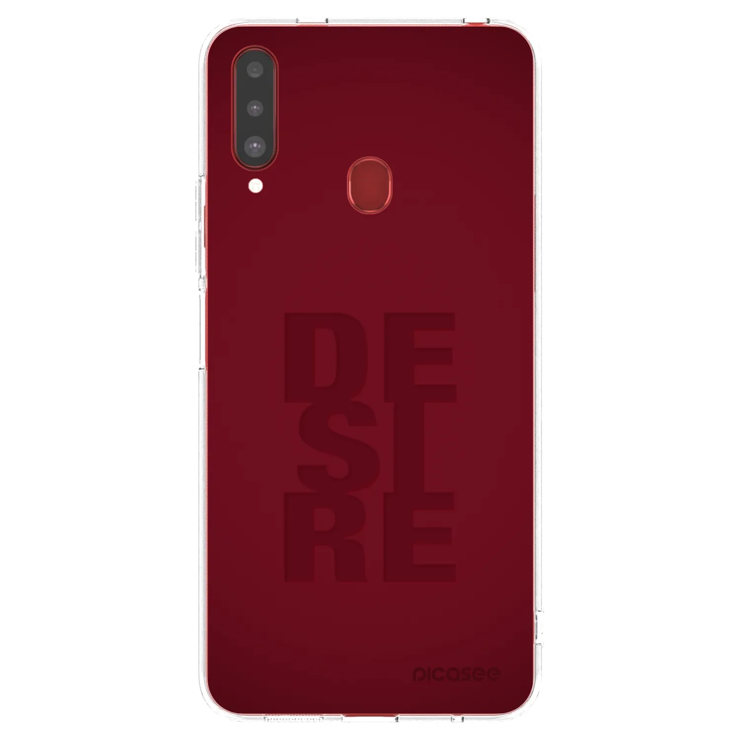 Picasee Samsung Galaxy A20s Hülle - Transparentes Silikon - Desire