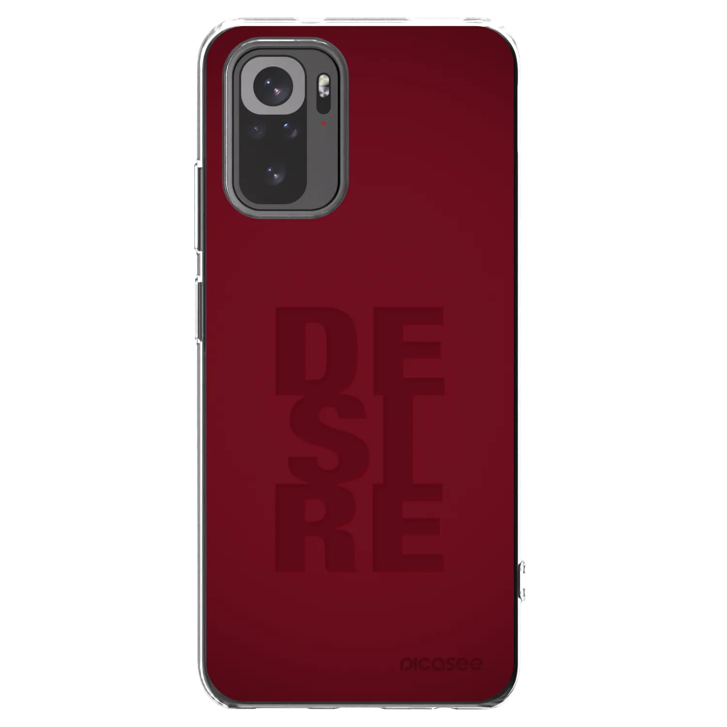 Picasee Xiaomi Redmi Note 10 Hülle - Transparentes Silikon - Desire