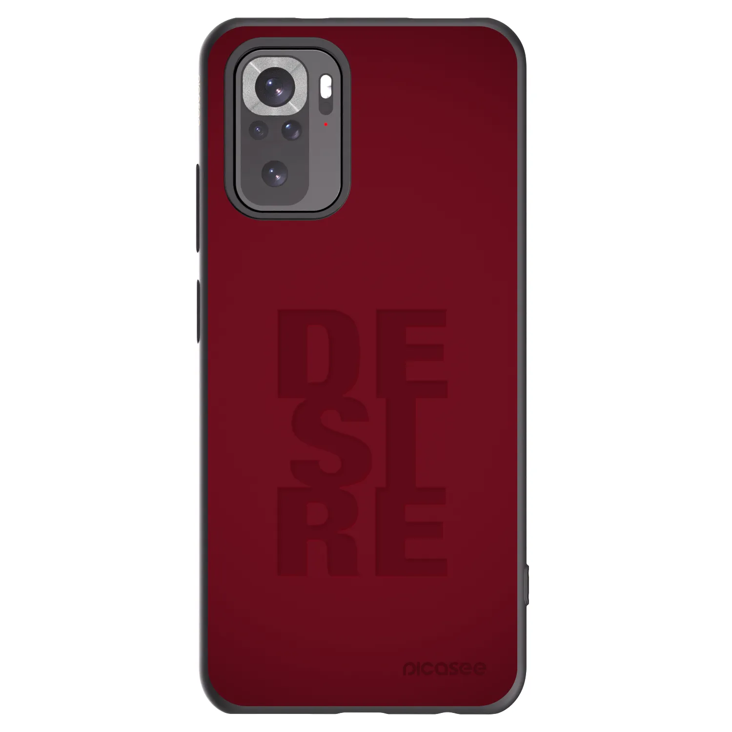 Picasee Xiaomi Redmi Note 10 Hülle - Schwarzes Silikon - Desire