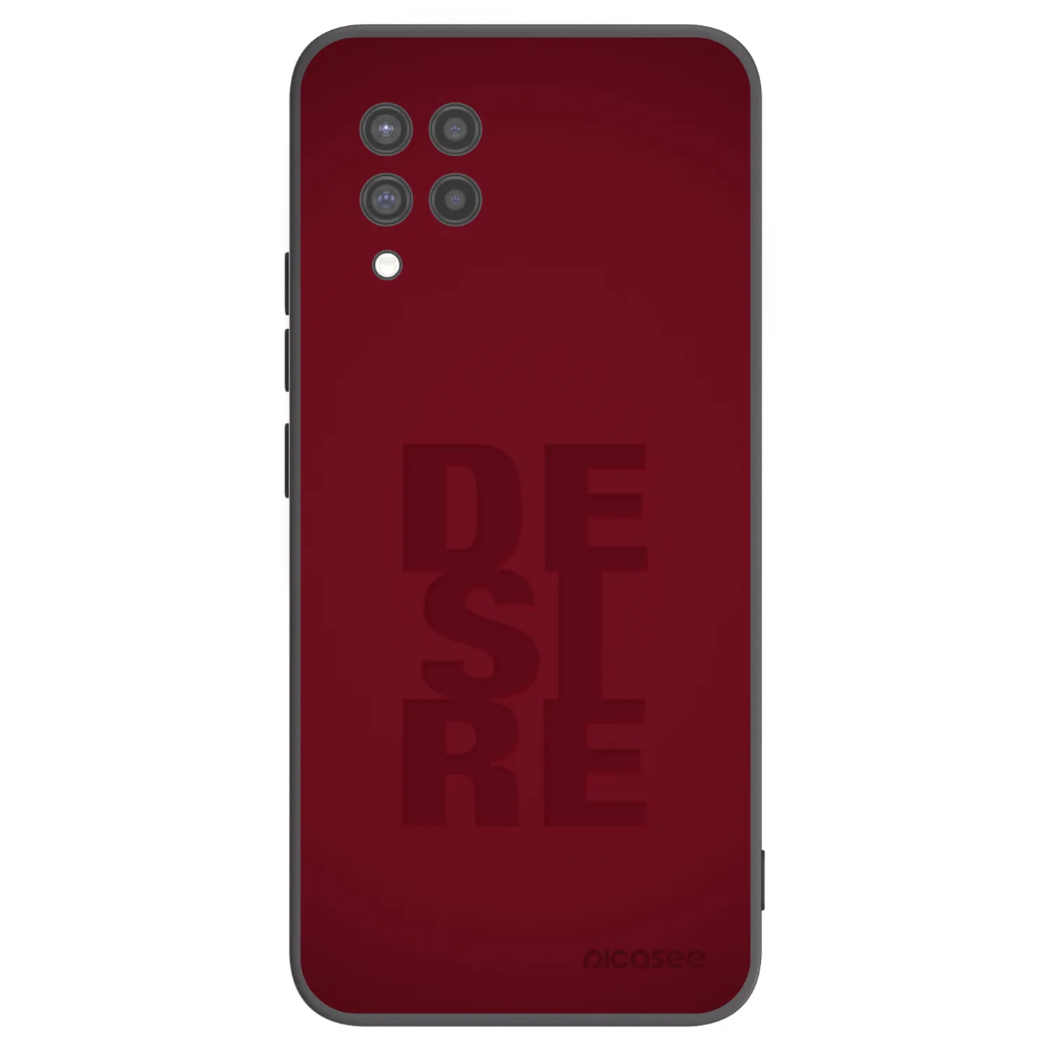 Picasee Samsung Galaxy A42 A426B Hülle - Schwarzes Silikon - Desire
