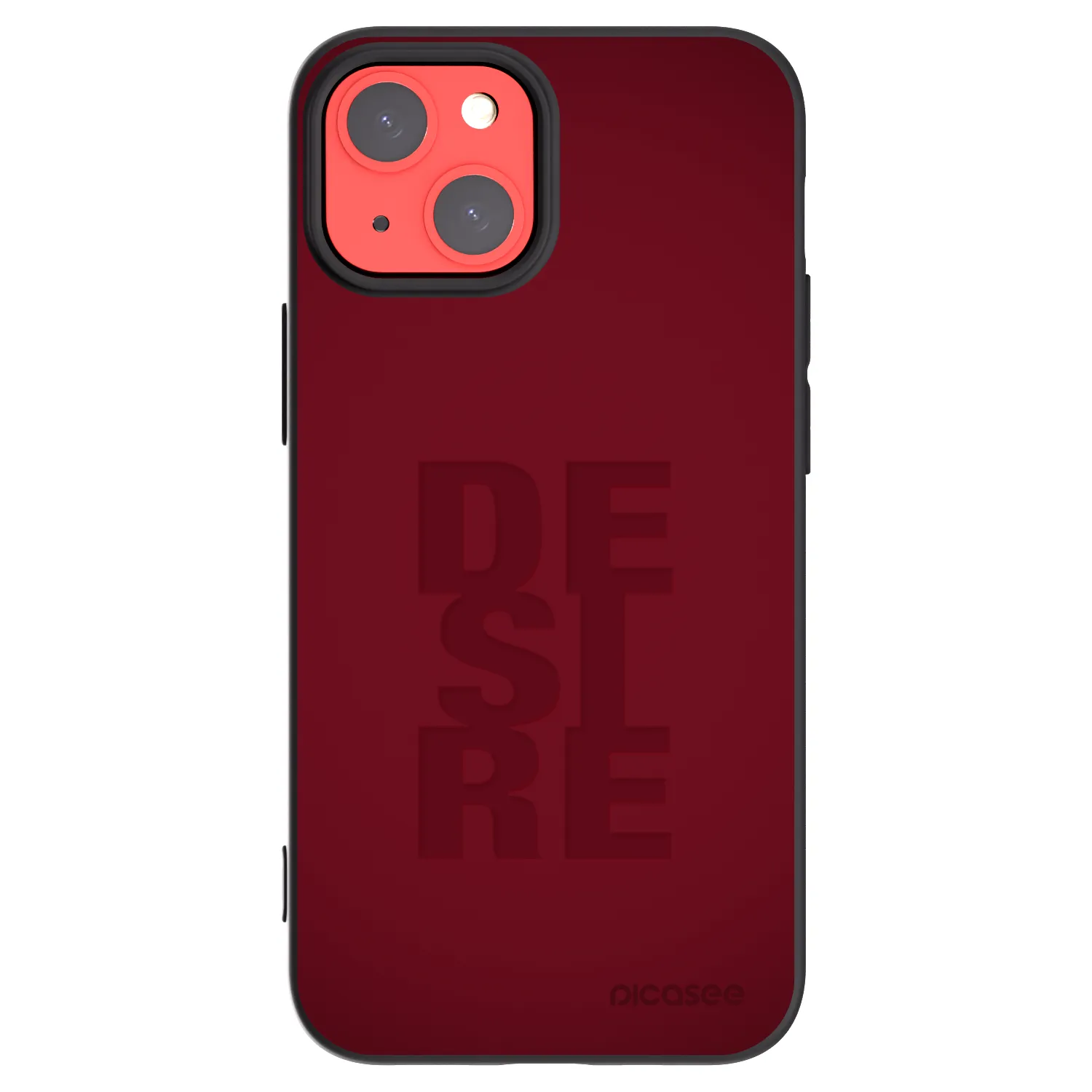 Picasee Apple iPhone 13 mini Hülle - Schwarzes Silikon - Desire