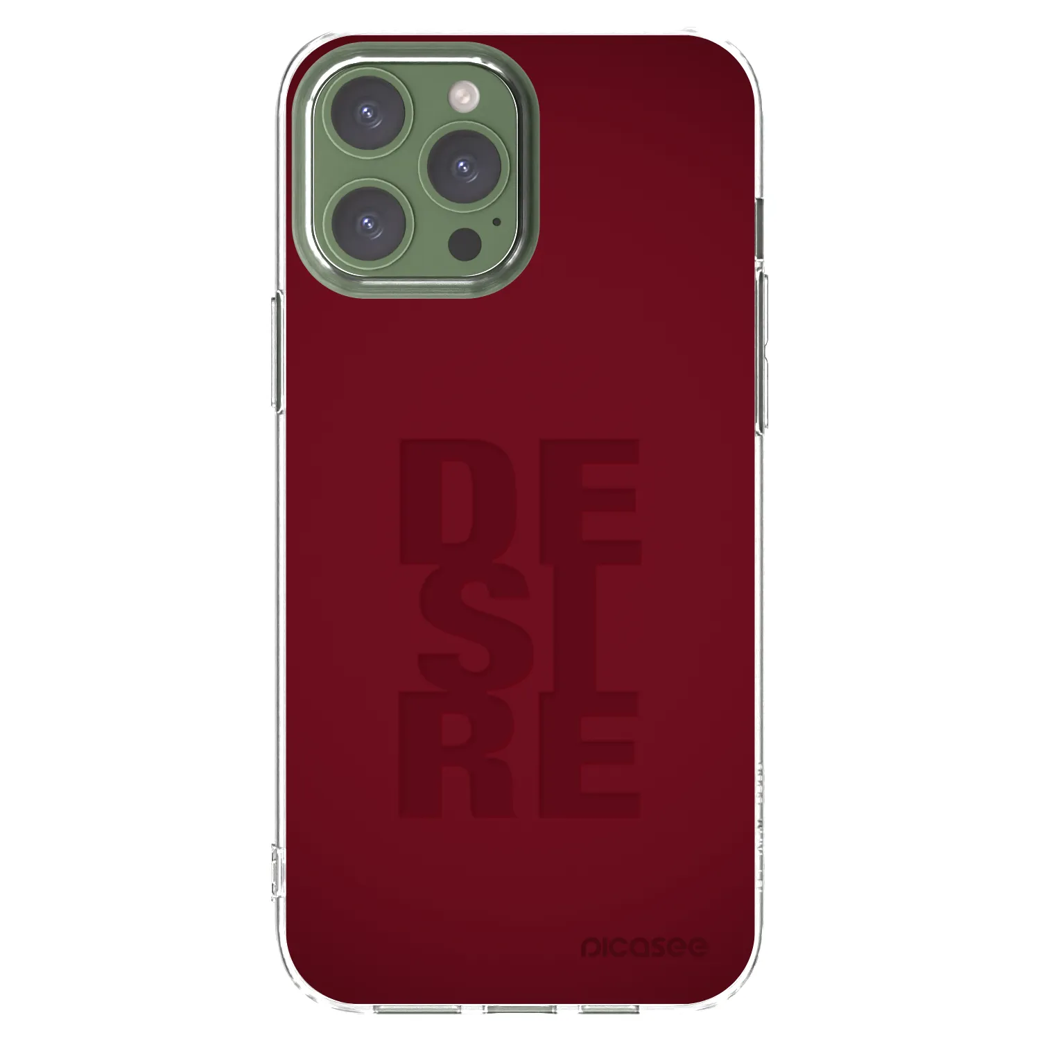 Picasee Apple iPhone 13 Pro Max Hülle - Transparentes Silikon - Desire