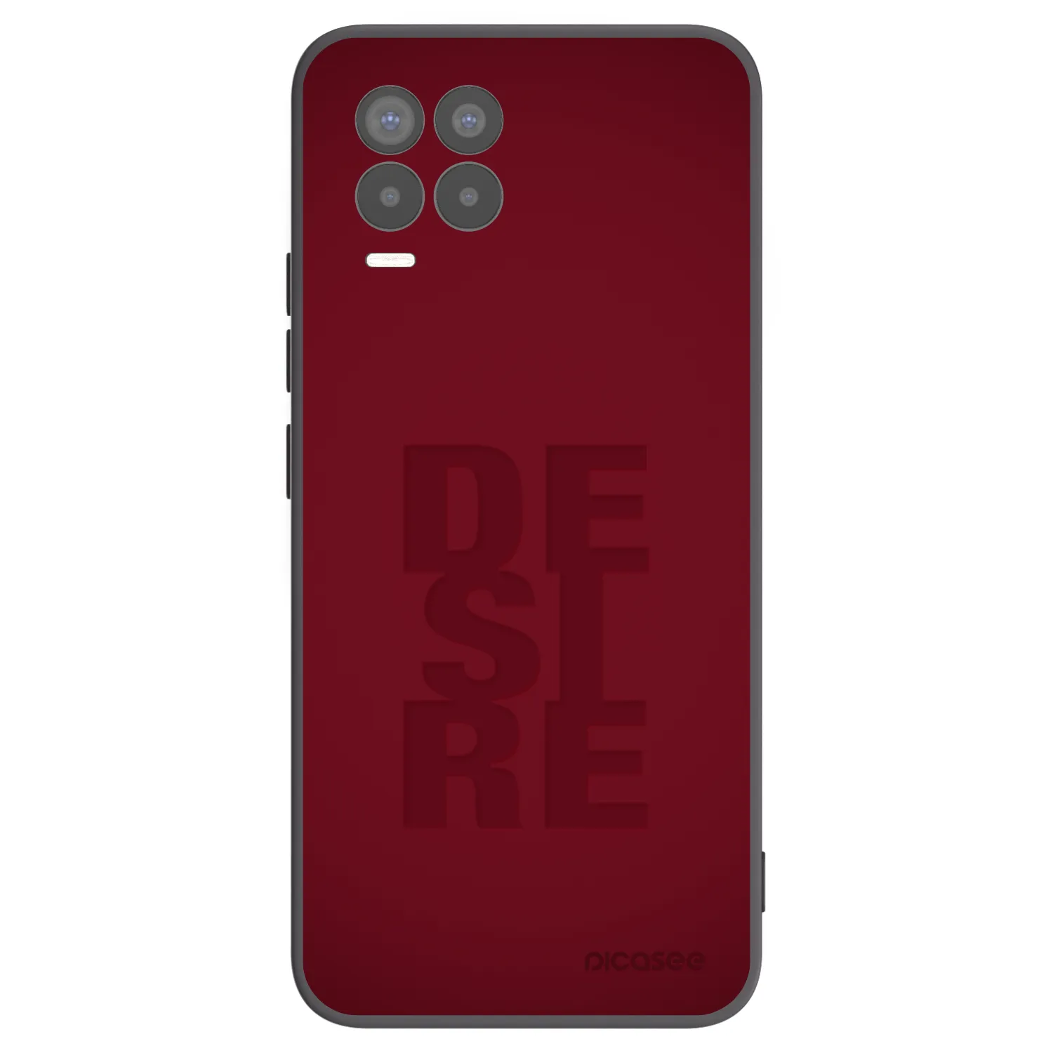 Picasee Realme 8 4G Hülle - Schwarzes Silikon - Desire