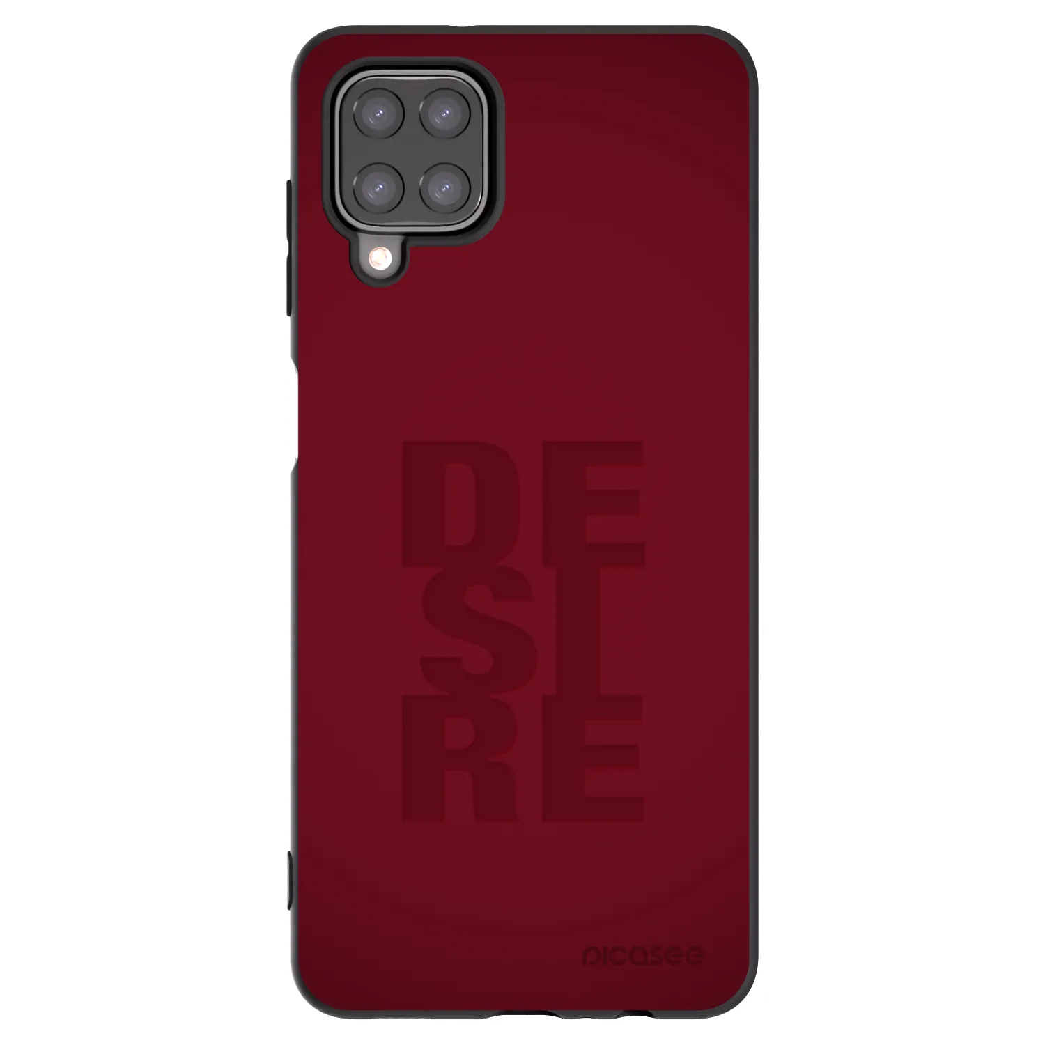 Picasee Samsung Galaxy M12 M127F Hülle - Schwarzes Silikon - Desire