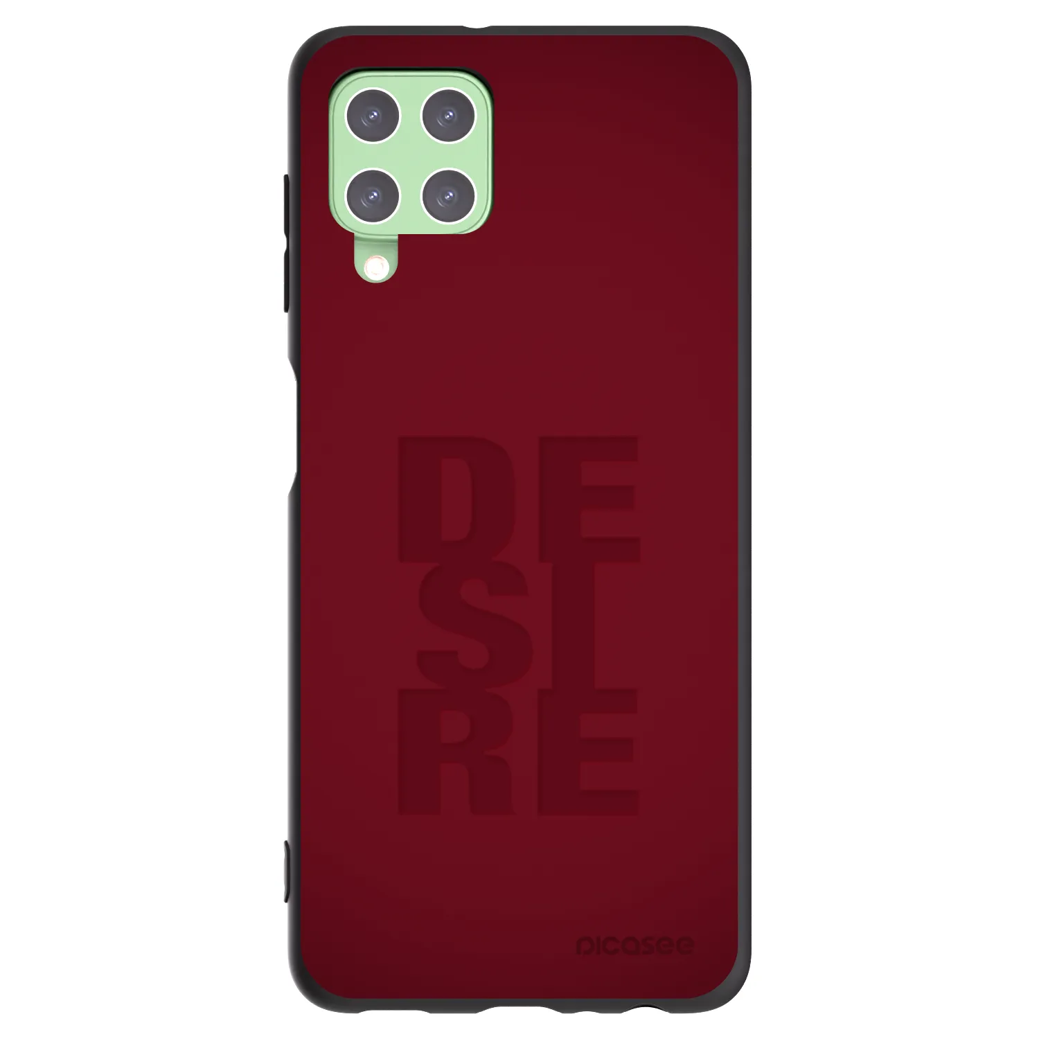 Picasee Samsung Galaxy A22 A225F 4G Hülle - Schwarzes Silikon - Desire