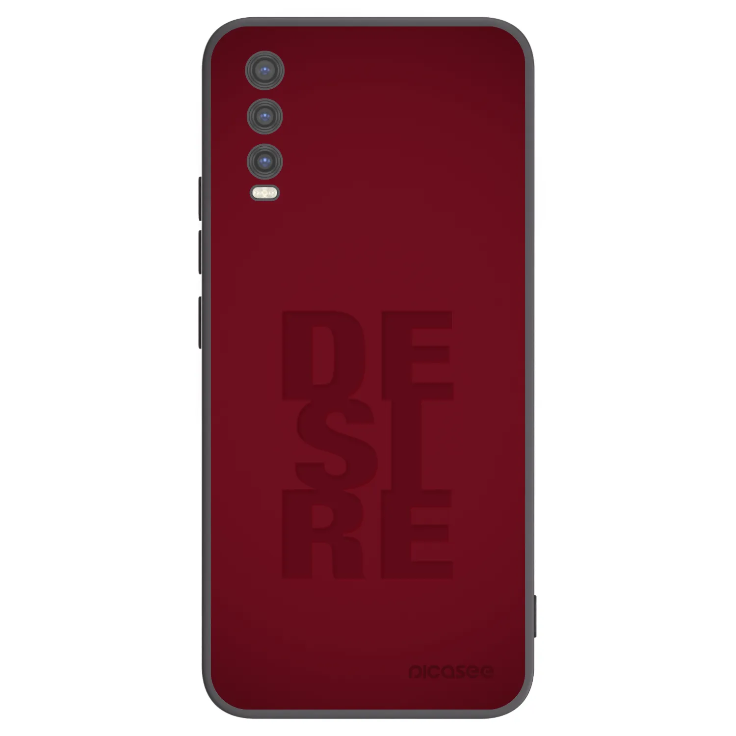Picasee Vivo Y20s Hülle - Schwarzes Silikon - Desire