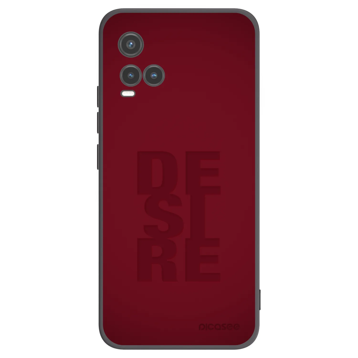 Picasee Vivo Y33s Hülle - Schwarzes Silikon - Desire