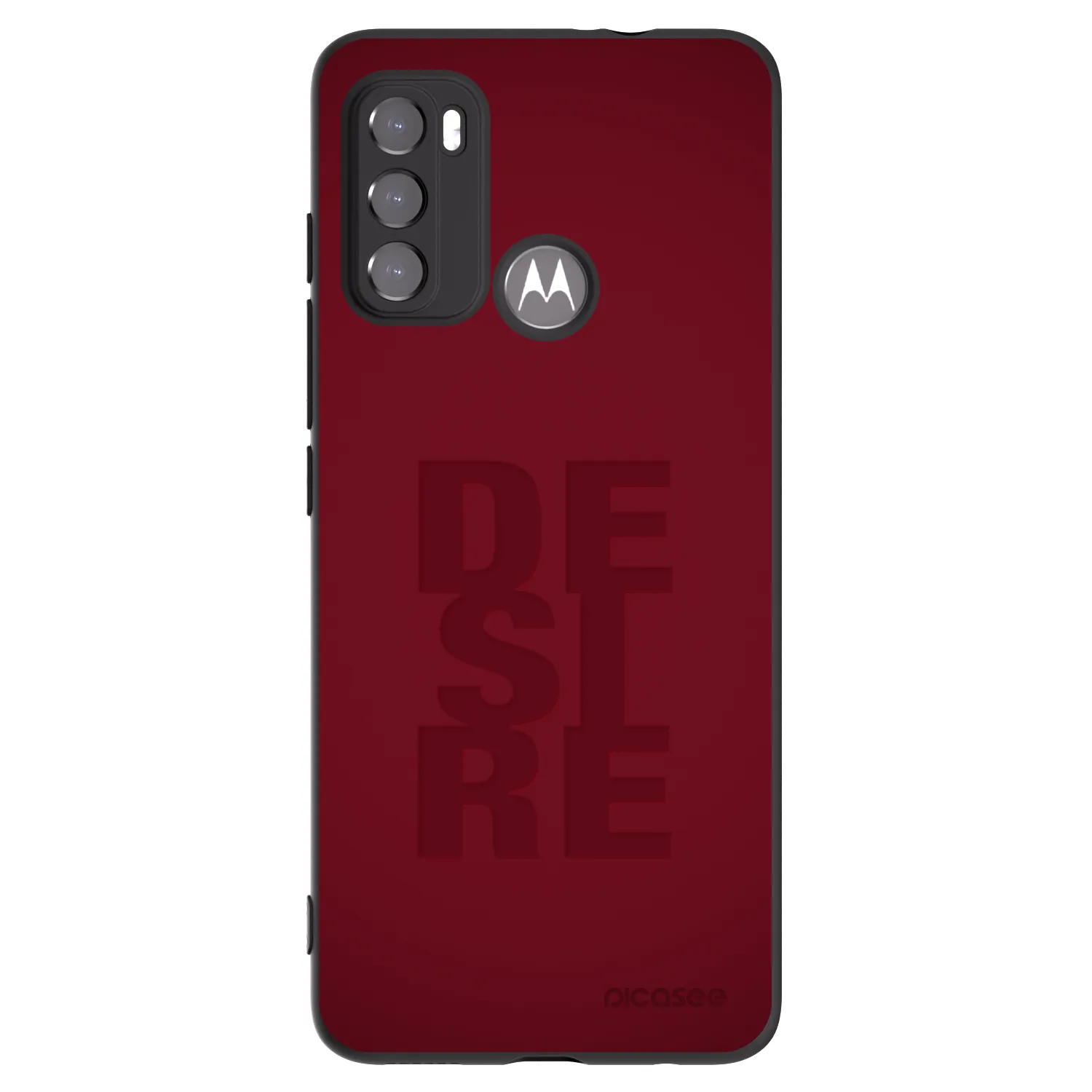 Picasee Motorola Moto G60 Hülle - Schwarzes Silikon - Desire