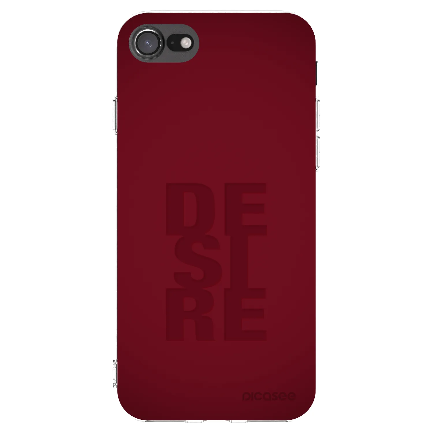 Picasee Apple iPhone SE 2022 Hülle - Transparentes Silikon - Desire