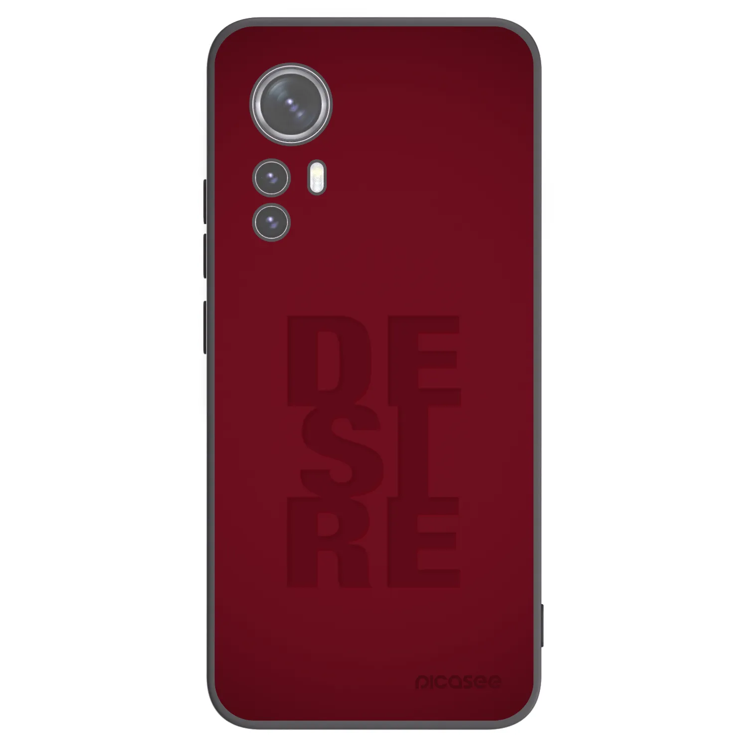 Picasee Xiaomi 12 Hülle - Schwarzes Silikon - Desire