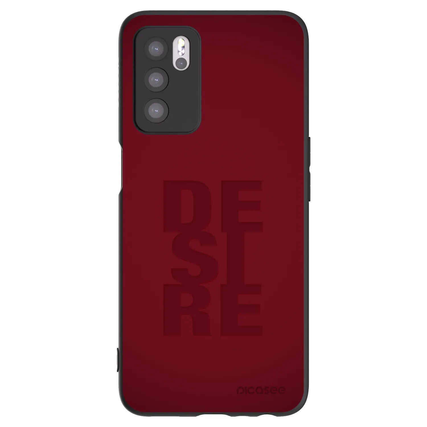 Picasee OPPO A16 Hülle - Schwarzes Silikon - Desire
