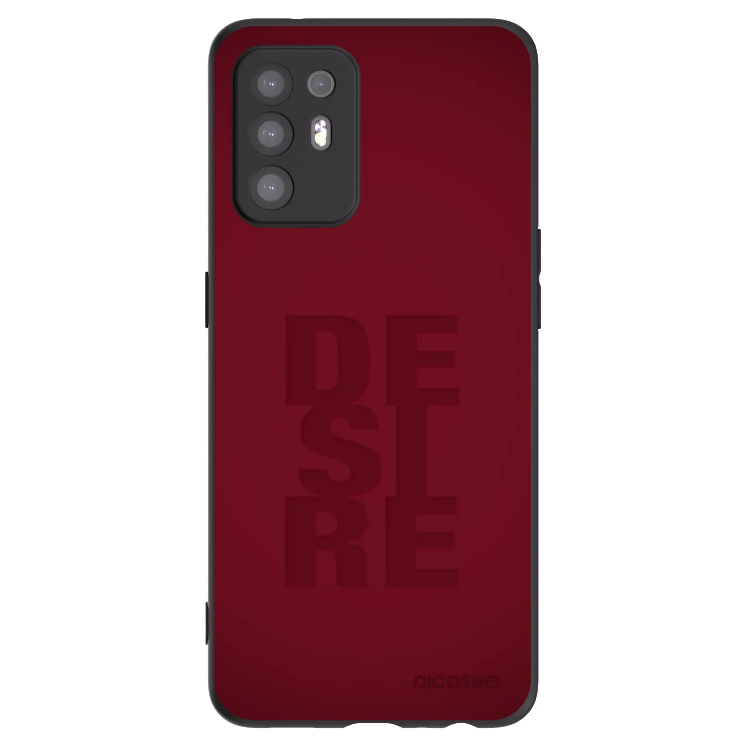 Picasee OPPO A94 5G Hülle - Schwarzes Silikon - Desire