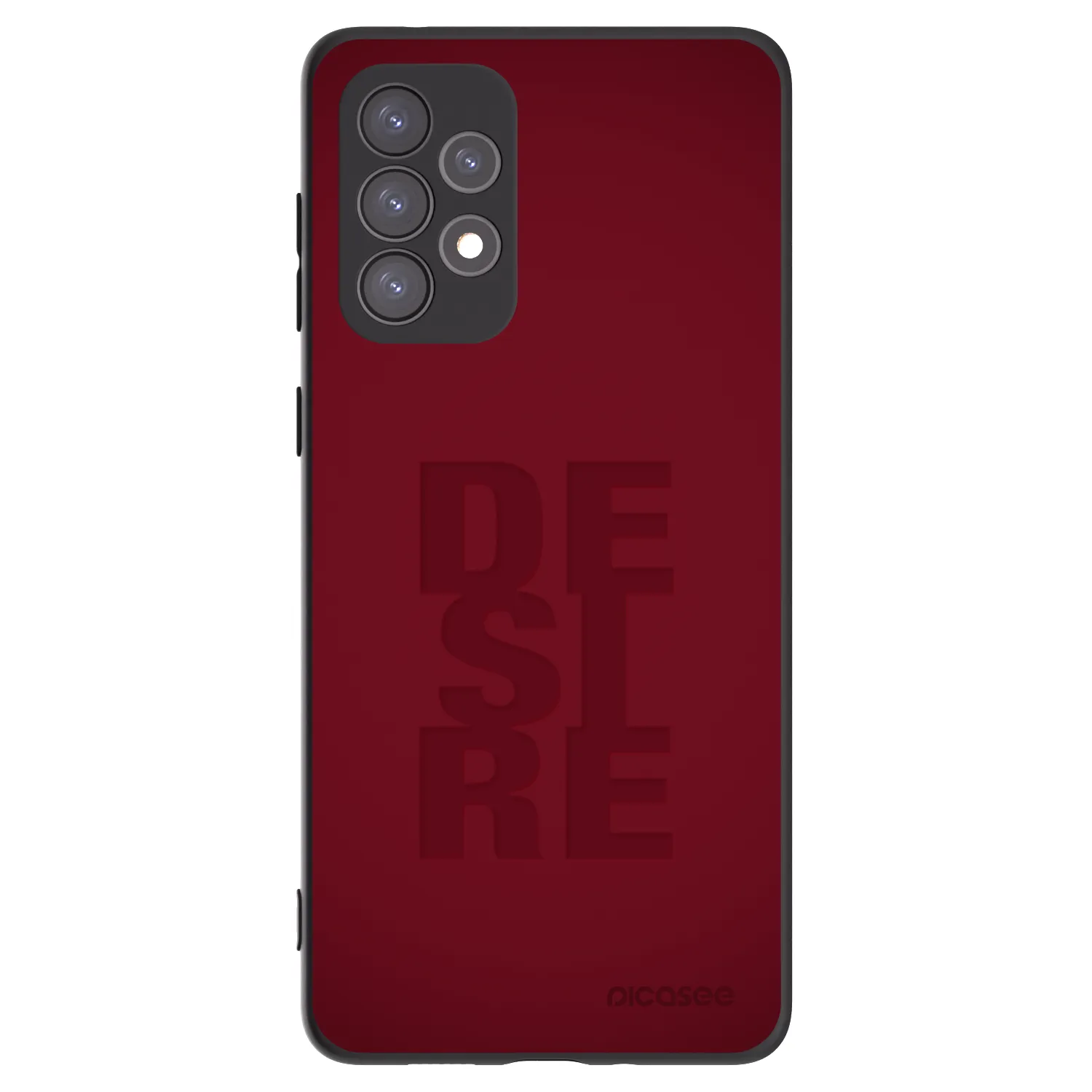 Picasee Samsung Galaxy A73 5G Hülle - Schwarzes Silikon - Desire