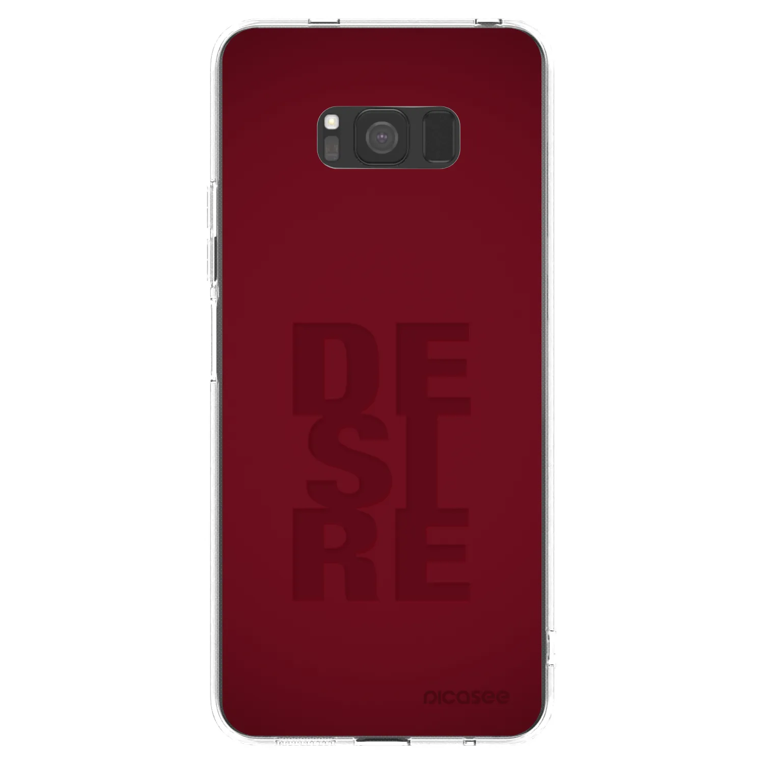 Picasee Samsung Galaxy S8 G950F Hülle - Transparentes Silikon - Desire