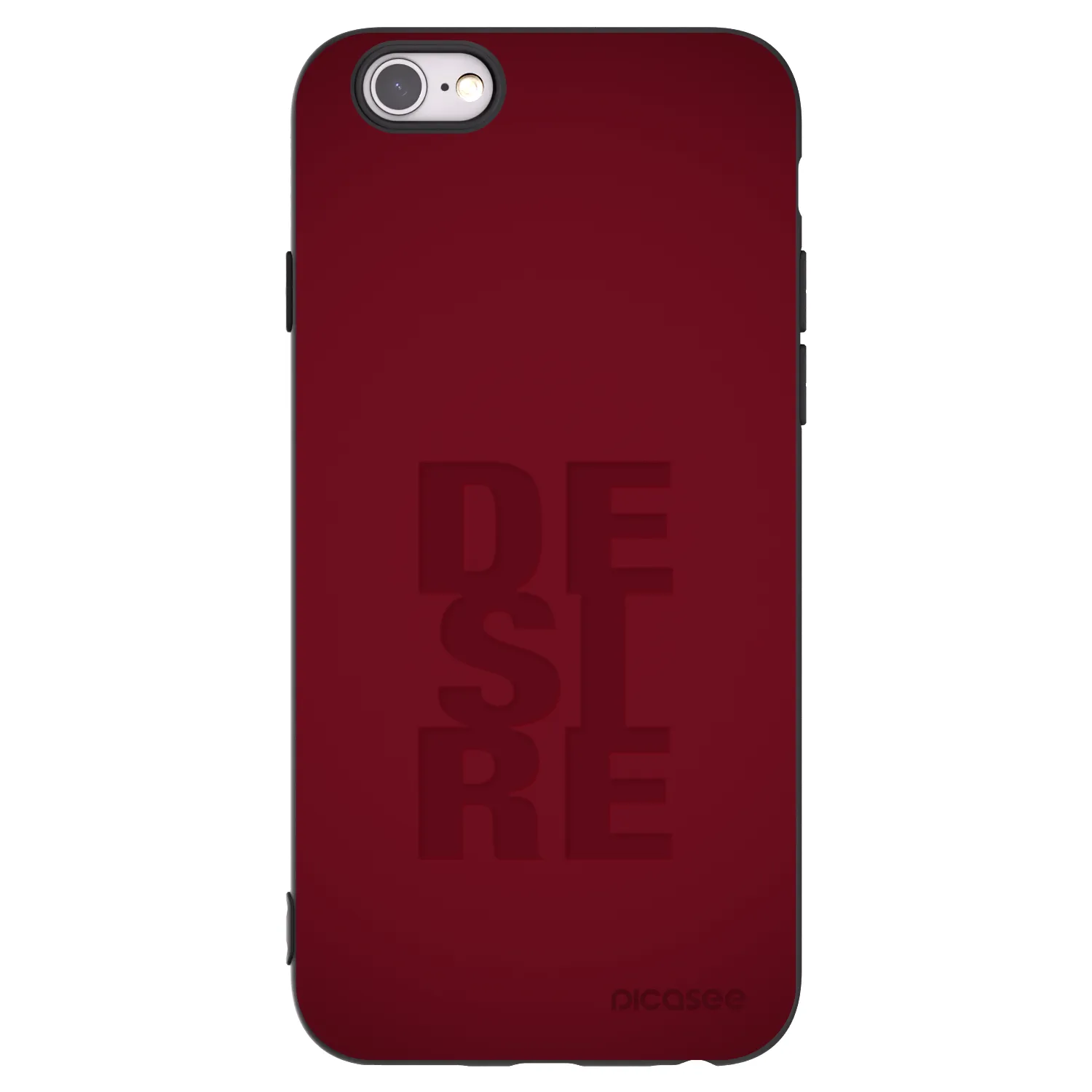 Picasee Apple iPhone 6/6S Hülle - Schwarzes Silikon - Desire