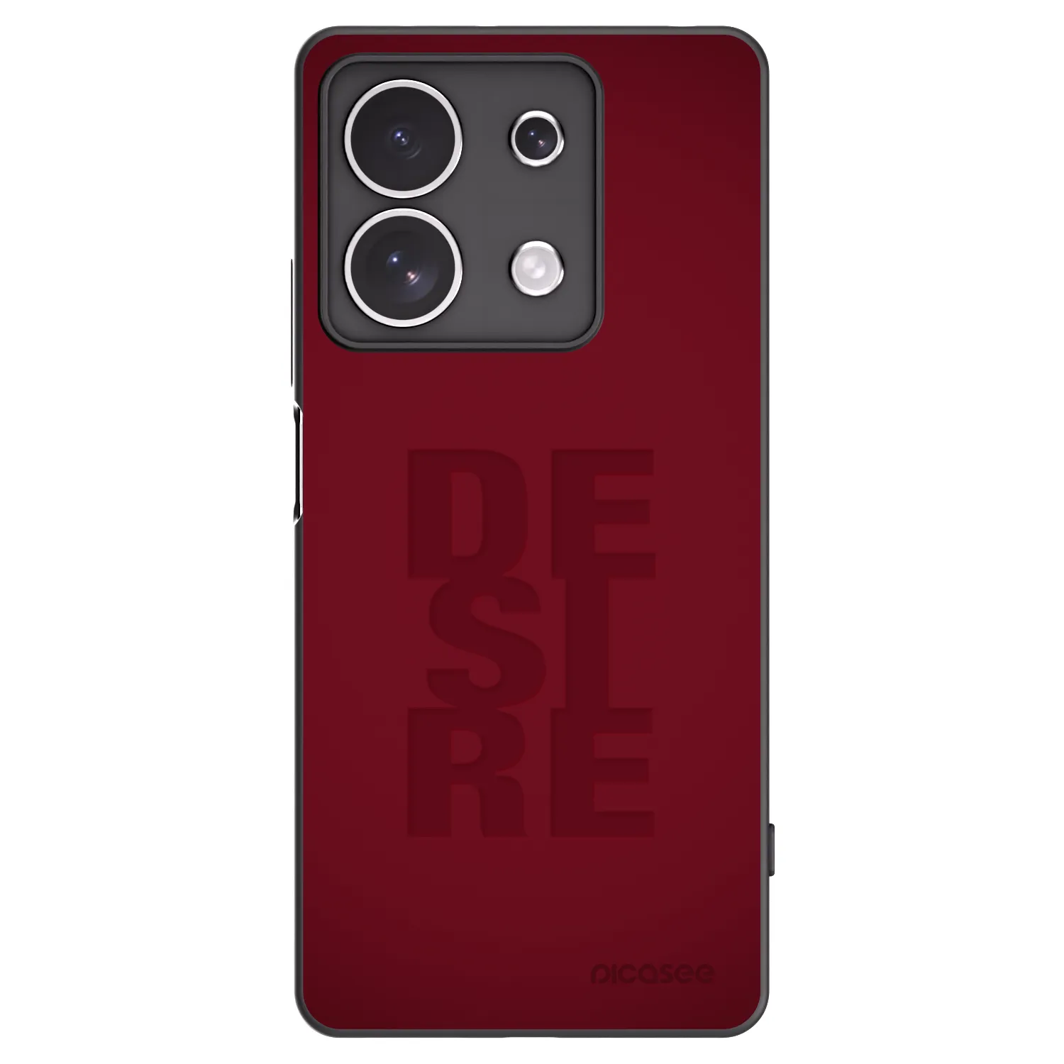Picasee Xiaomi Redmi Note 13 4G Hülle - Schwarzes Silikon - Desire