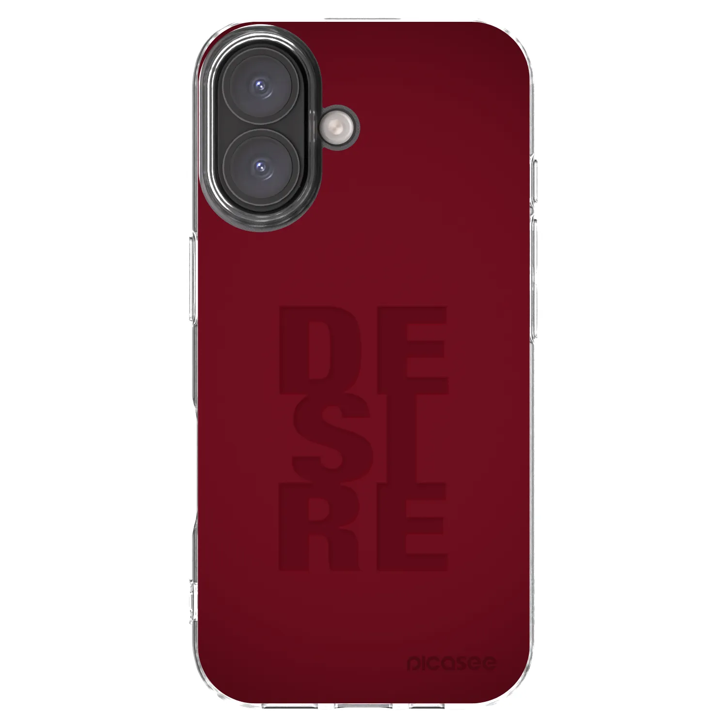 Picasee Apple iPhone 16 Hülle - Transparentes Silikon - Desire