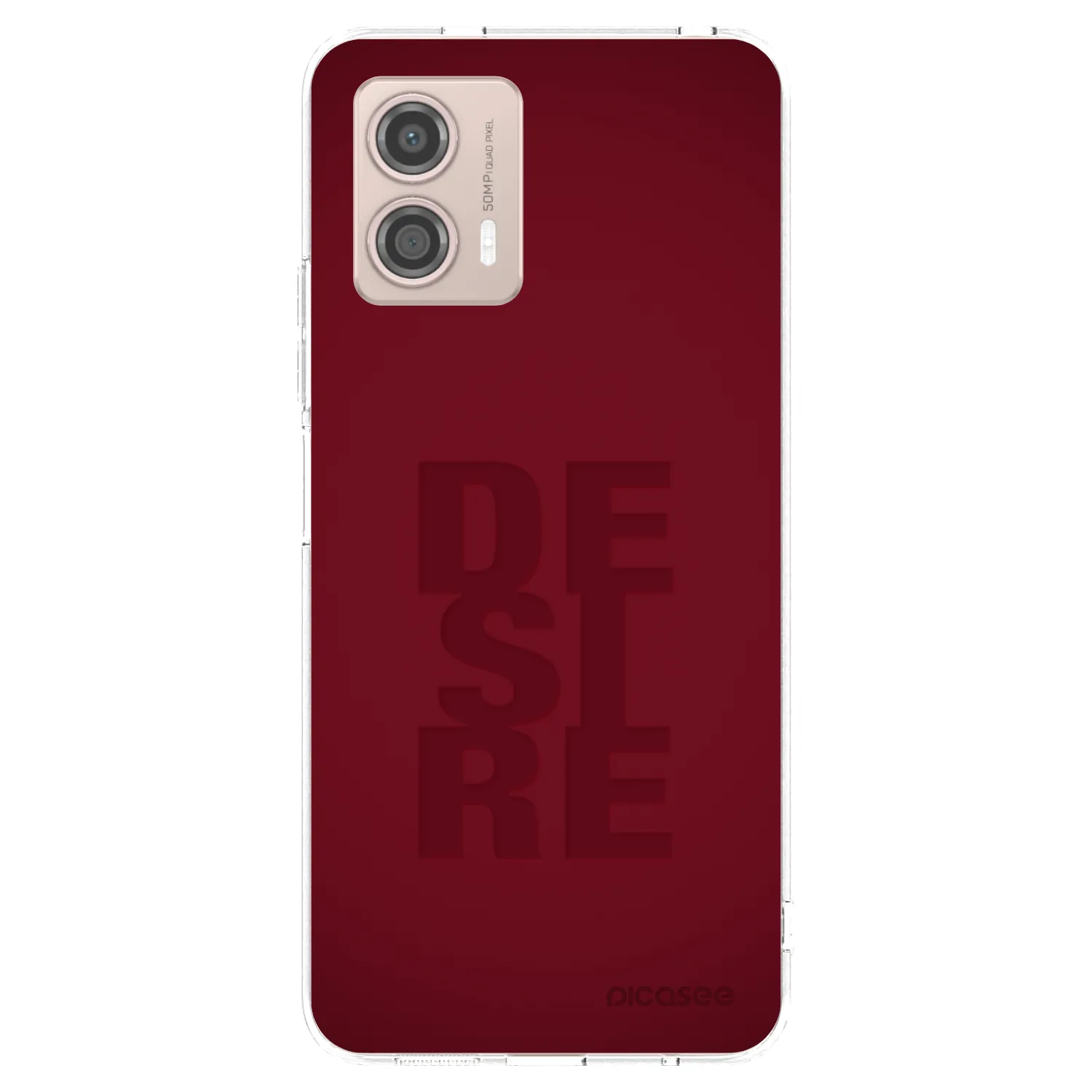 Picasee Motorola Moto G53 5G Hülle - Transparentes Silikon - Desire