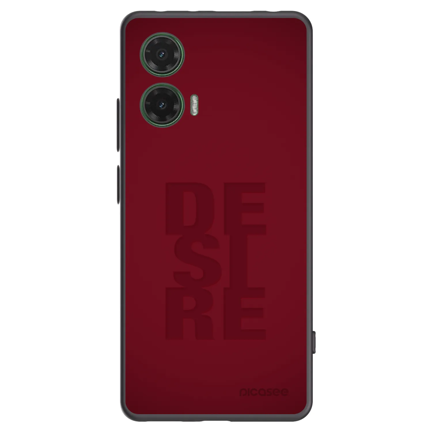Picasee Motorola Moto G35 5G Hülle - Schwarzes Silikon - Desire