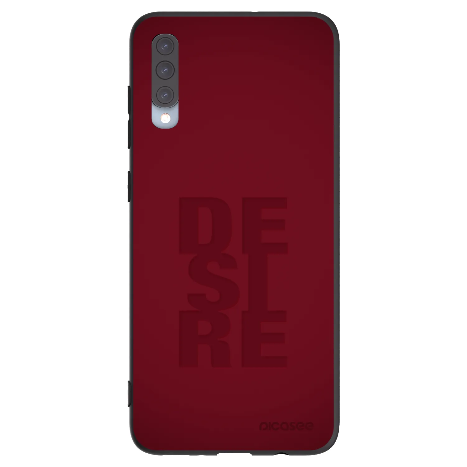Picasee Samsung Galaxy A70 A705F Hülle - Schwarzes Silikon - Desire