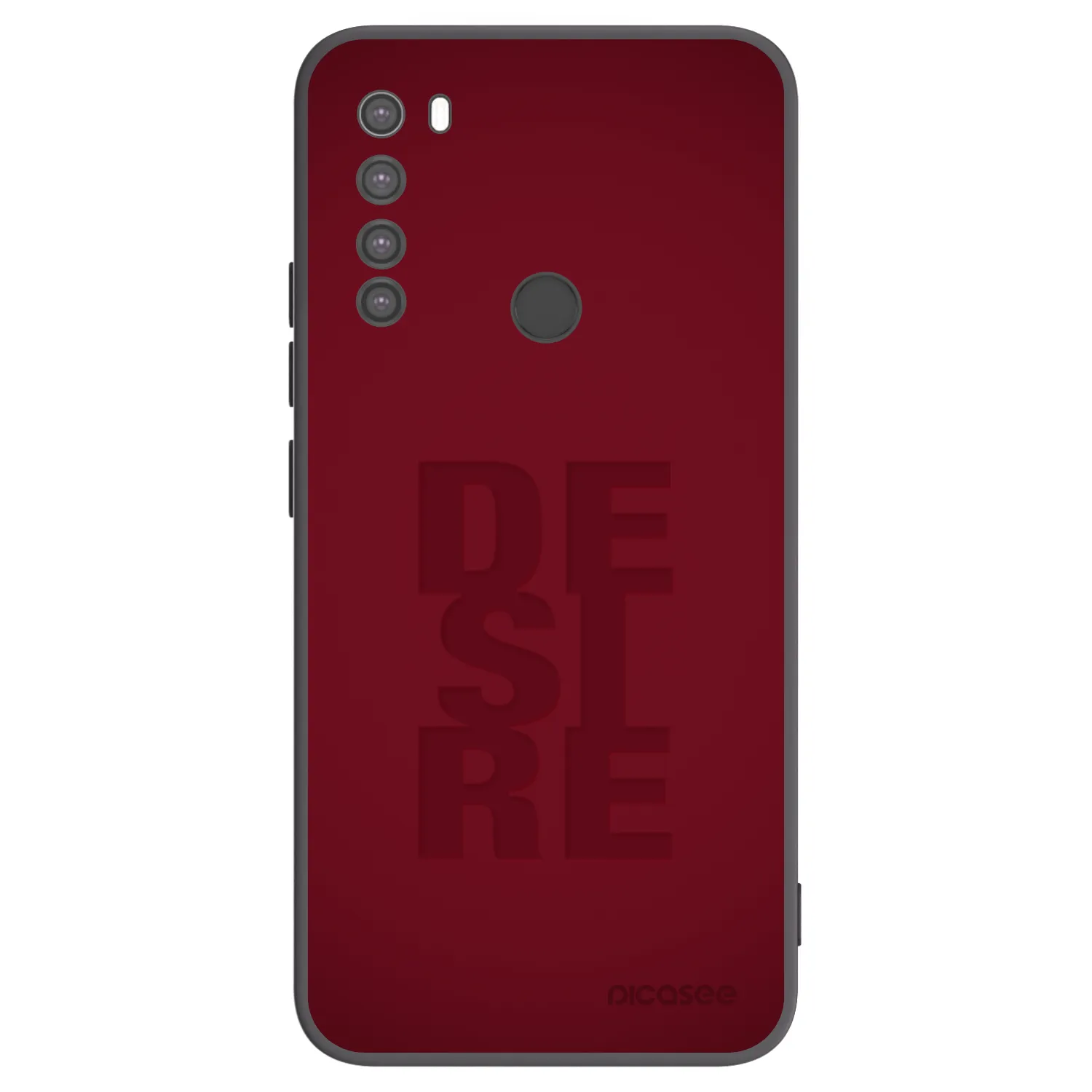 Picasee Xiaomi Redmi Note 8 Hülle - Schwarzes Silikon - Desire