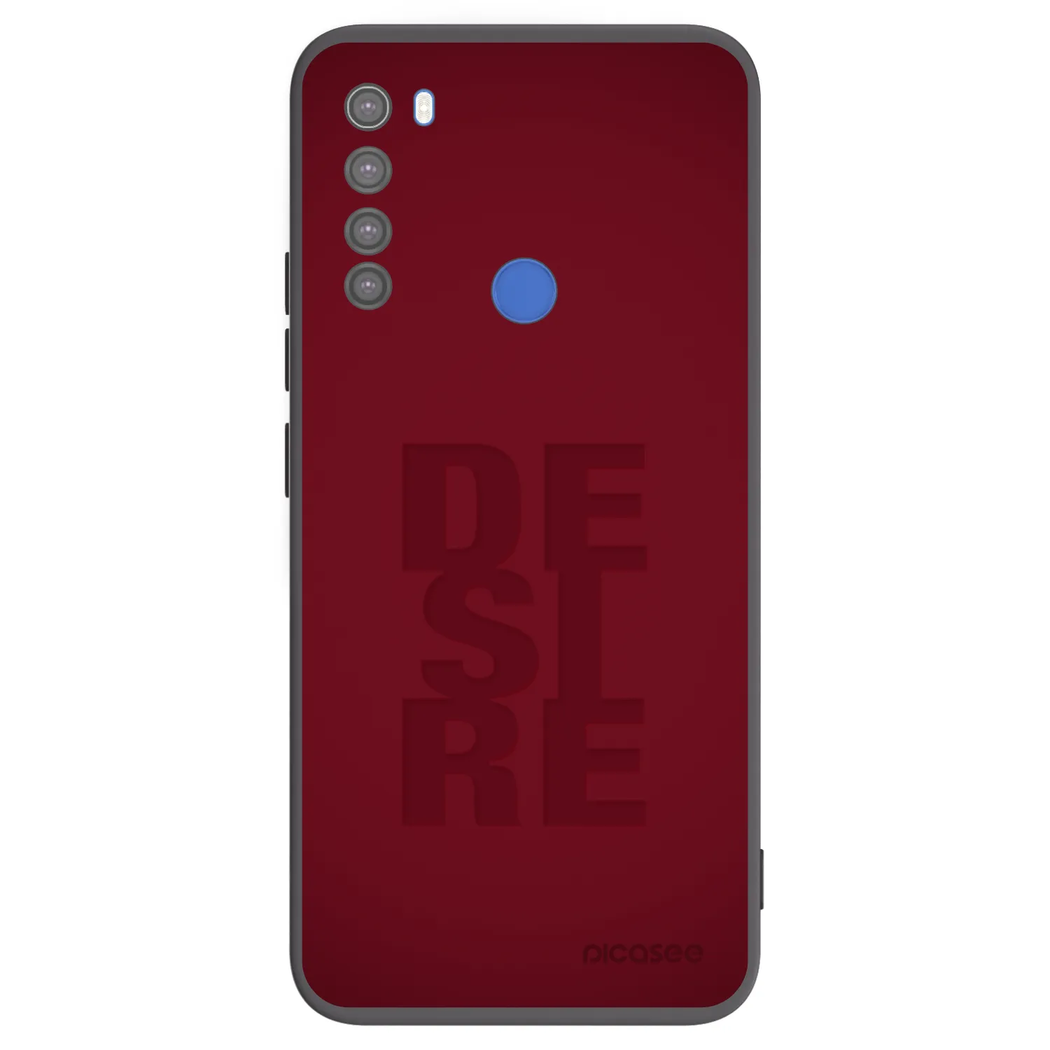 Picasee Xiaomi Redmi Note 8T Hülle - Schwarzes Silikon - Desire