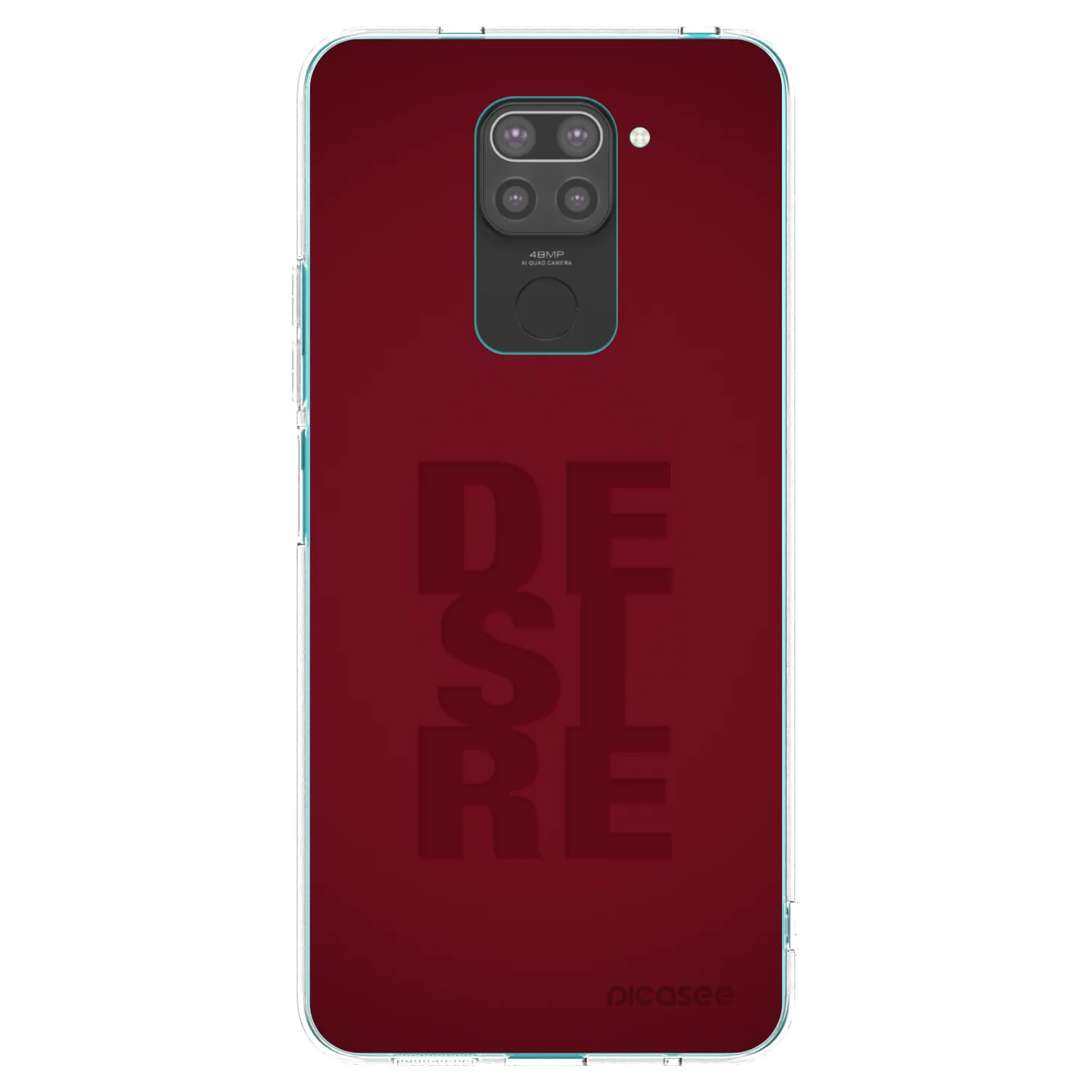 Picasee Xiaomi Redmi Note 9 Hülle - Schwarzes Silikon - Desire