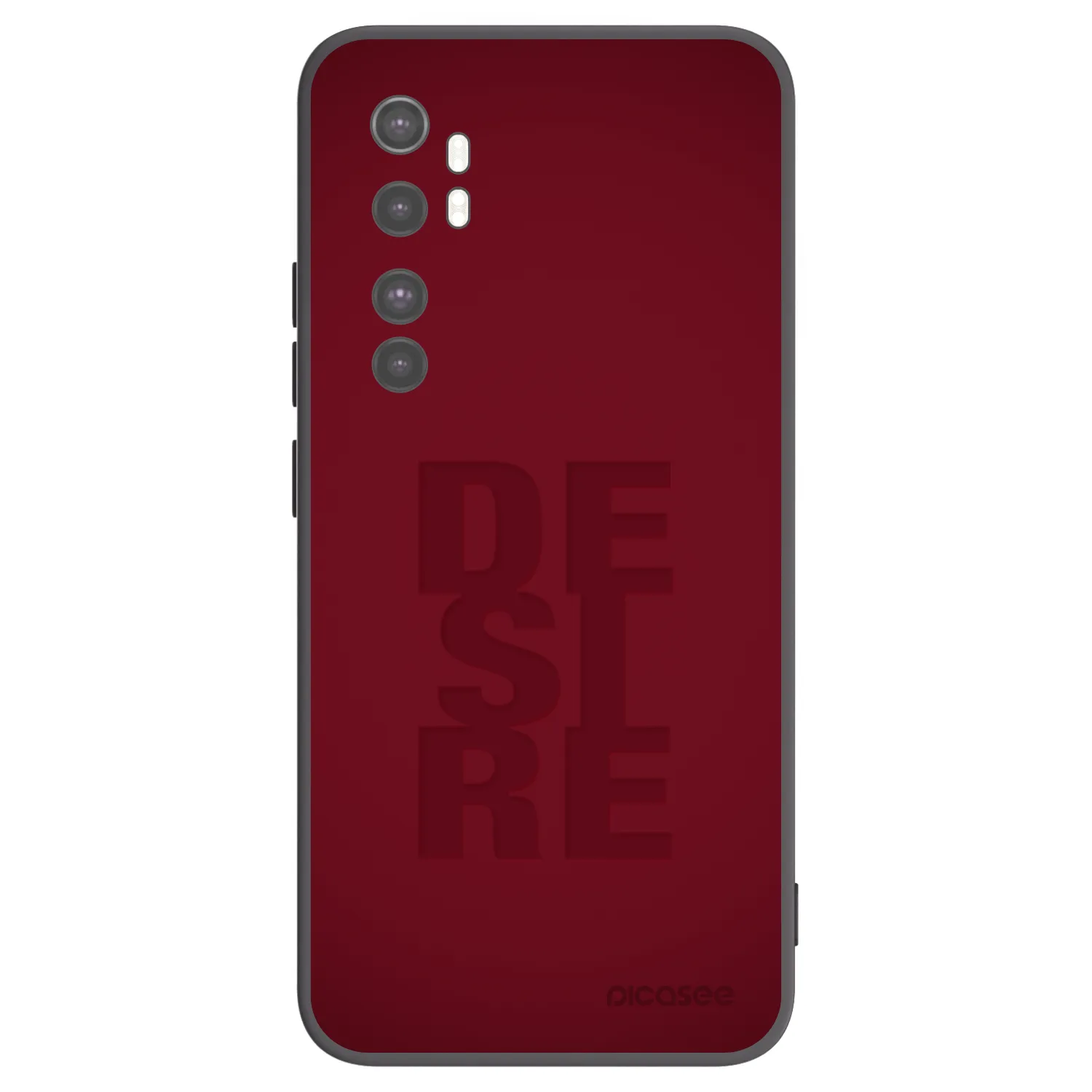 Picasee Xiaomi Mi Note 10 Lite Hülle - Schwarzes Silikon - Desire