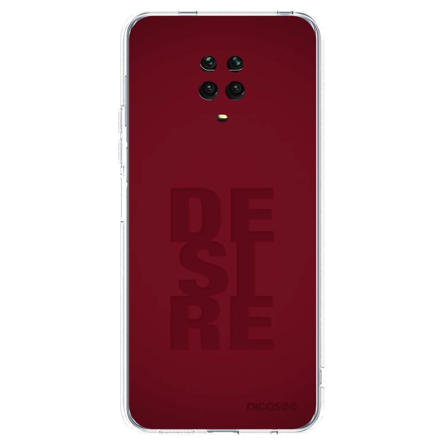 Picasee Xiaomi Redmi Note 9S Hülle - Transparentes Silikon - Desire