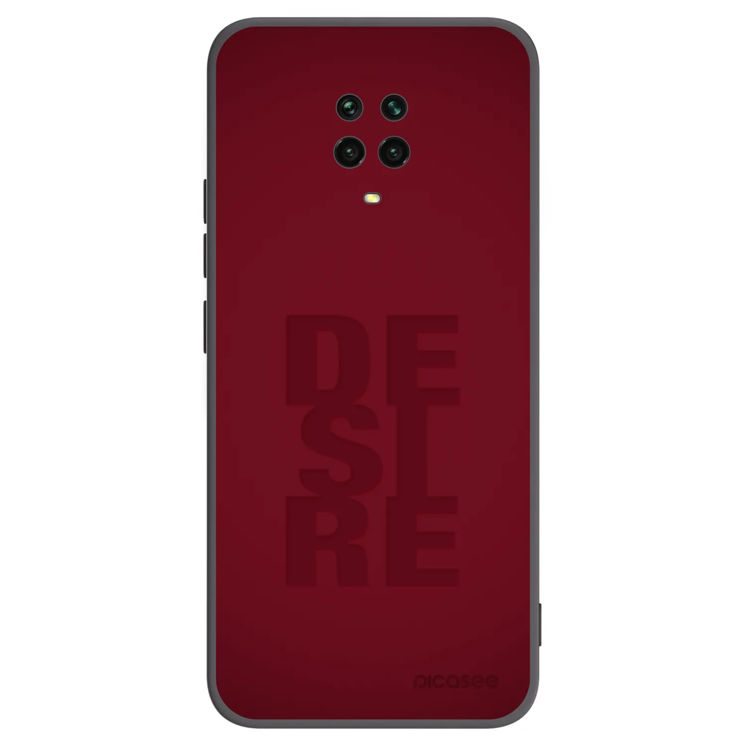 Picasee Xiaomi Redmi Note 9S Hülle - Schwarzes Silikon - Desire