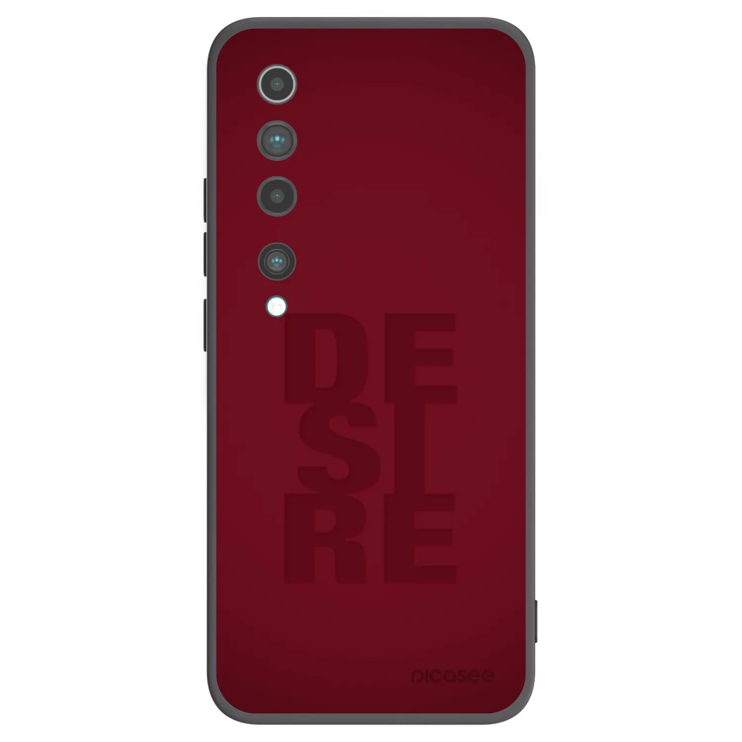Picasee Xiaomi Mi 10 Hülle - Schwarzes Silikon - Desire