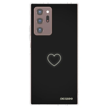 Picasee Samsung Galaxy Note 20 Ultra Hülle - Transparentes Silikon - Heart