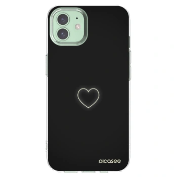 Picasee Apple iPhone 12 Pro Hülle - Transparentes Silikon - Heart
