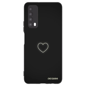Picasee Huawei P Smart 2021 Hülle - Schwarzes Silikon - Heart