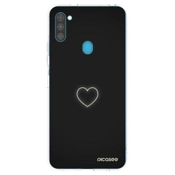 Picasee Samsung Galaxy M11 Hülle - Transparentes Silikon - Heart