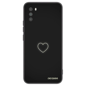 Picasee Xiaomi Poco M3 Hülle - Schwarzes Silikon - Heart