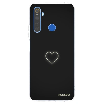 Picasee Realme 5 Hülle - Transparentes Silikon - Heart
