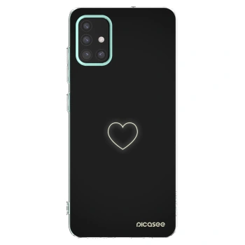 Picasee Samsung Galaxy M31s Hülle - Transparentes Silikon - Heart