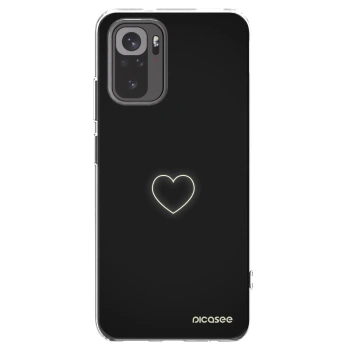 Picasee Xiaomi Redmi Note 10 Hülle - Transparentes Silikon - Heart