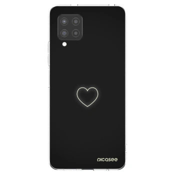 Picasee Samsung Galaxy A42 A426B Hülle - Transparentes Silikon - Heart