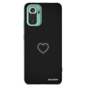 Picasee Xiaomi Redmi Note 10 Pro Hülle - Transparentes Silikon - Heart