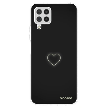 Picasee Samsung Galaxy A22 A225F 4G Hülle - Transparentes Silikon - Heart