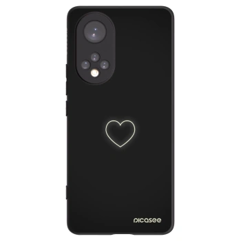 Picasee Honor 50 5G Hülle - Schwarzes Silikon - Heart